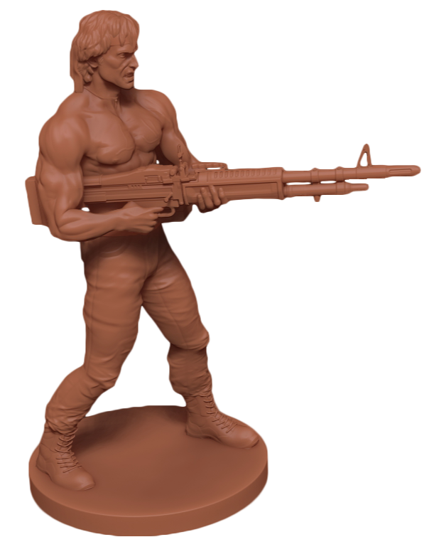 Everyday Heroes RPG Rambo Miniature OOP (RPGs)