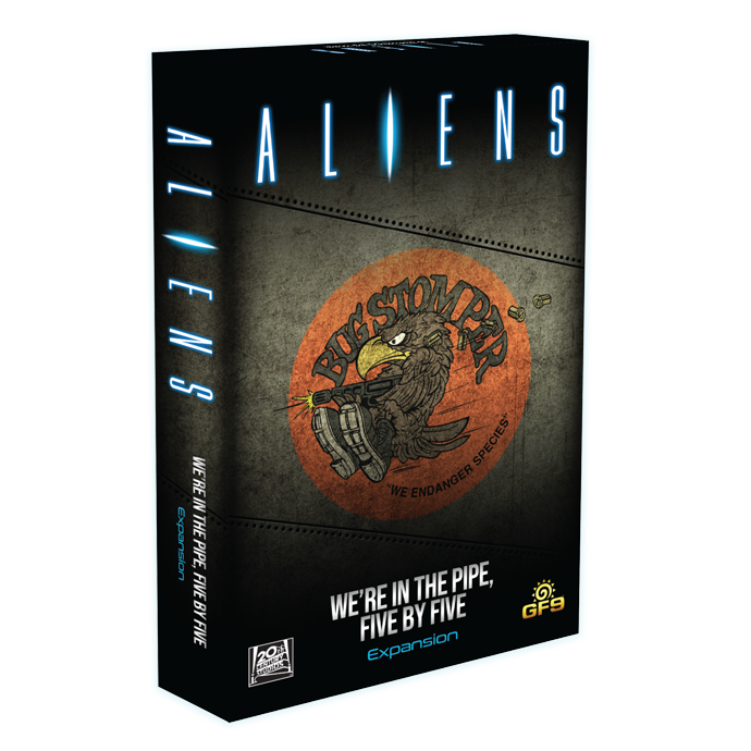 Aliens Boardgame We`re in the Pipe Five by Five US (Board & Card Game Accessories)