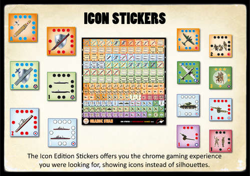 Orange Swan Icon Stickers (Board Games)