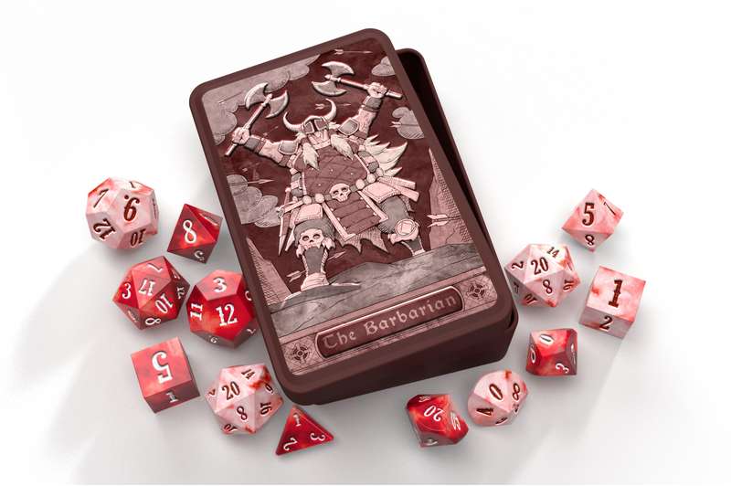 Class-Specific Dice Set Barbarian (Pathfinder and 5E) (Dice Sets & Games)