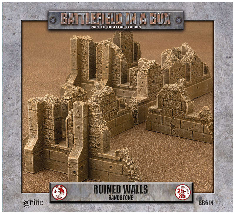 Gothic Battlefields Walls Sandstone (1) 30mm (Board & Card Game Accessories)