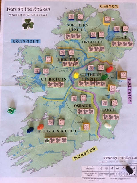 Banish The Snakes Mounted Map Set (Maps)