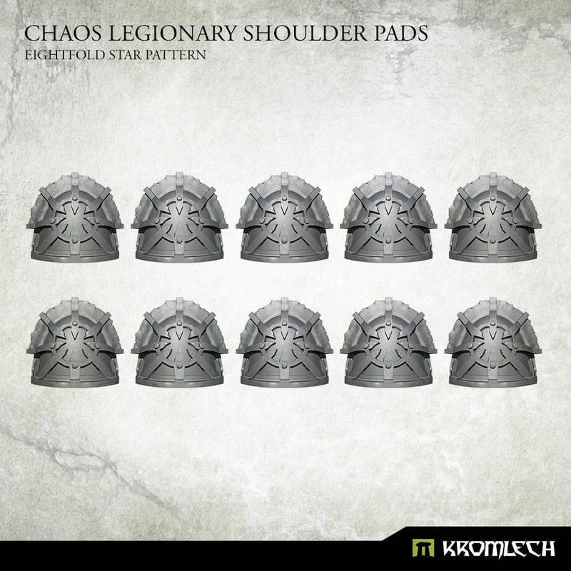Chaos Legionary Shoulder Pads Eightfold Star (10) (Miniatures)