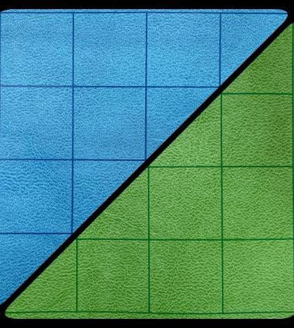 Megamat: 1in Reversible Blue-Green Squares (34.5in x 48in Playing Surface) (Dice Sets & Games)