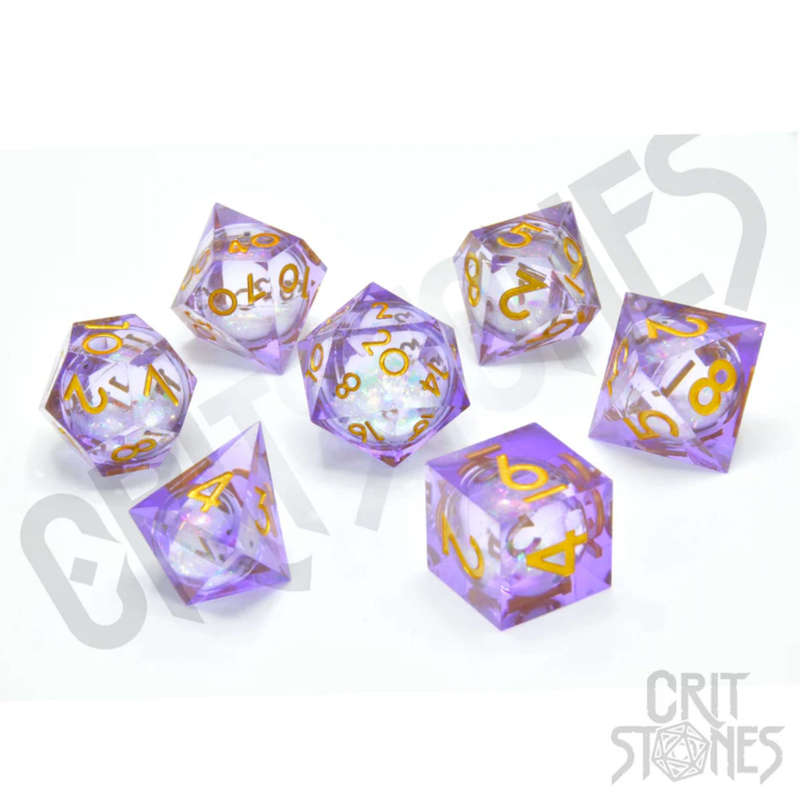 Arcane Sparkle Liquid Core RPG Dice Set (7) (Dice Sets & Games)
