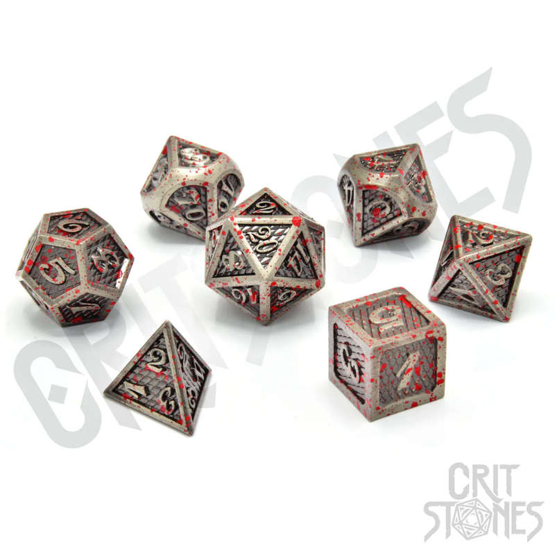 The Gladiator Metal RPG Dice Set (7) (Dice Sets & Games)