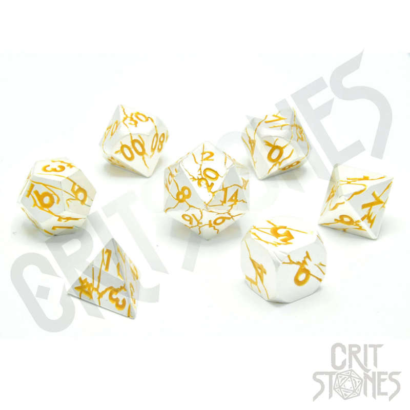 Divine Decree Metal RPG Dice Set (7) (Dice Sets & Games)