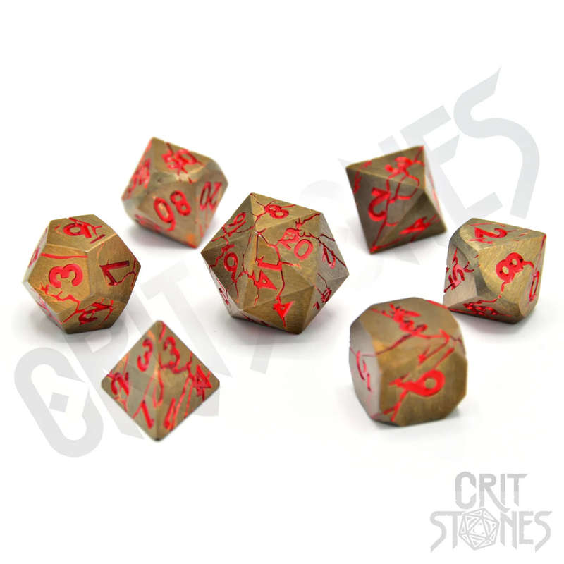 Rage Within Metal RPG Dice Set (7) (Dice Sets & Games)