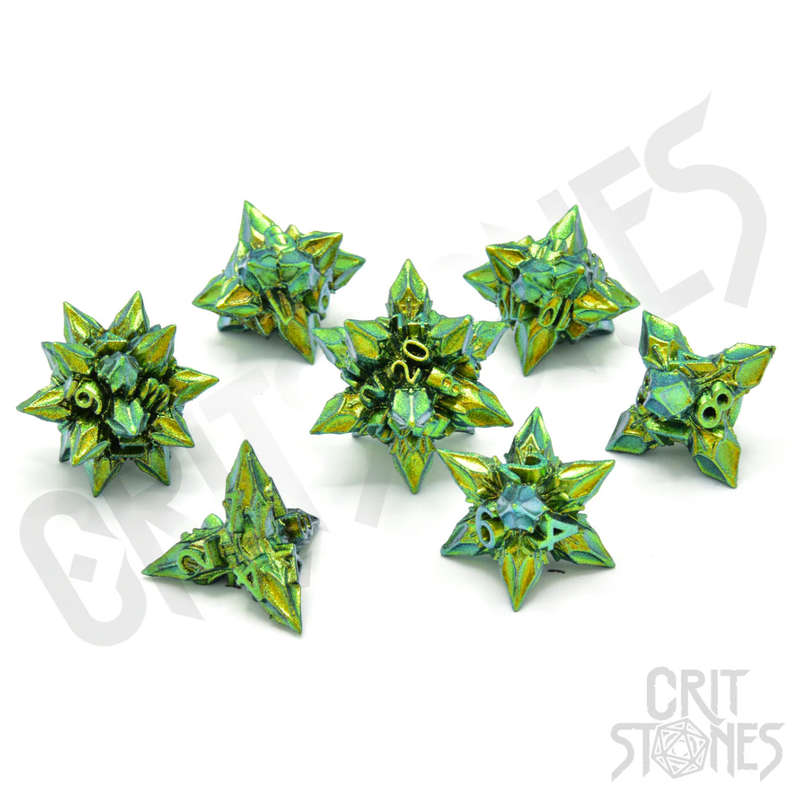 Unholy Bane Metal RPG Dice Set (7) (Dice Sets & Games)