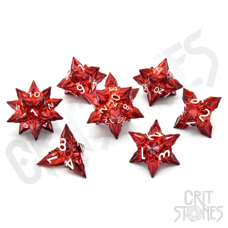 Bane's Inferno Metal RPG Dice Set (7) (Dice Sets & Games)