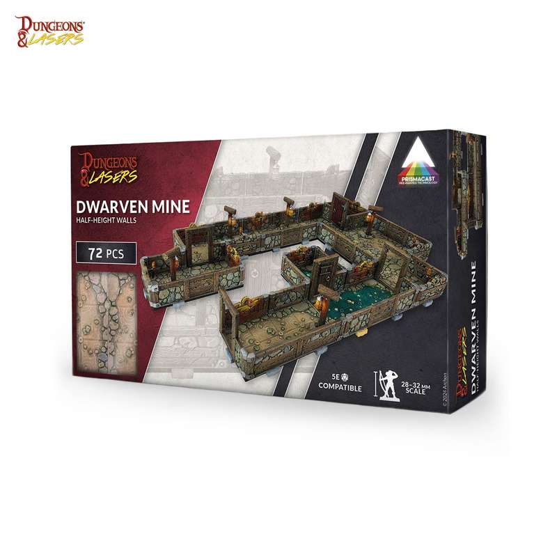 Dungeons & Lasers Dwarven Mine Prepainted (Miniatures)