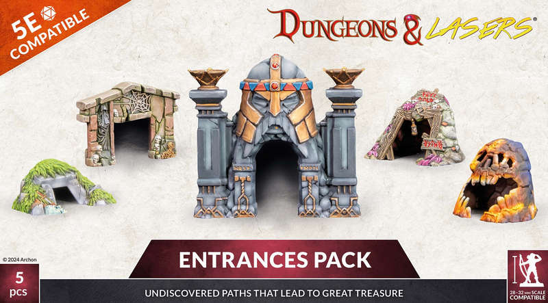 Dungeons & Lasers Entrances Pack (Miniatures)