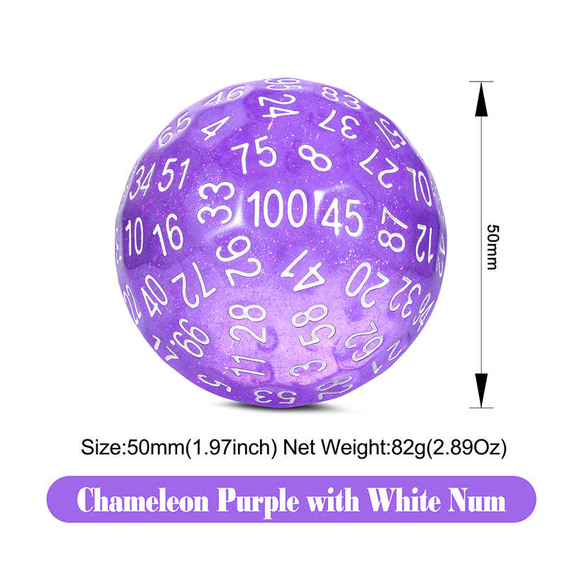 D100 Dice Purple Glitter (Dice Sets & Games)