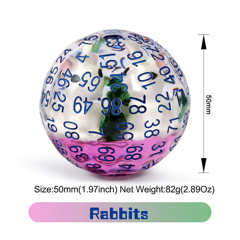 D100 Dice Rabbit (Dice Sets & Games)