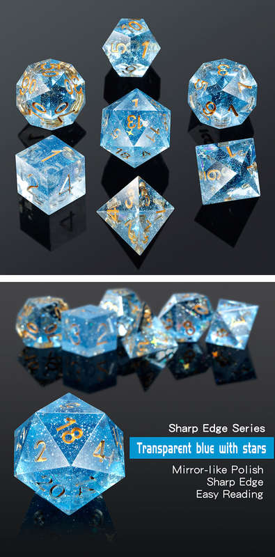 Sharp Edge Dice Set (7) Constellation (Dice Sets & Games)