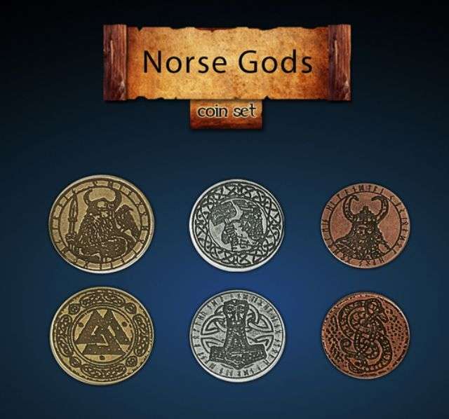 Norse Gods Coin Set (24) (Coins)