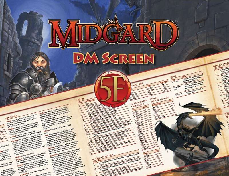 Midgard DM Screen for 5th Edition (RPGs)