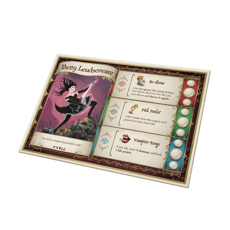 Dungeon Fighter Betty Loudscream Hero Sheet (Board Games)