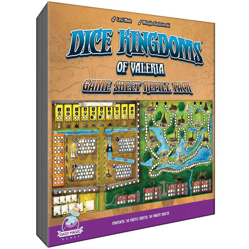Dice Kingdoms of Valeria Sheet Refill Pack (Dice Sets & Games)
