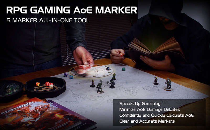 Area of Effect Damage Marker TADC100CLEW (Board & Card Game Accessories)