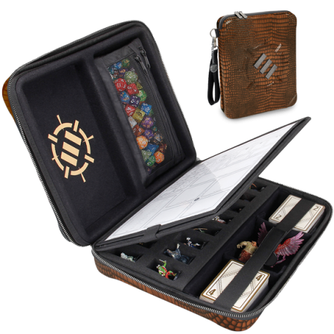 Tabletop RPG Organizer Case Collectors Edition Brown (Board & Card Game Accessories)