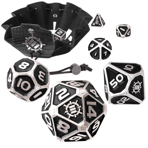 Metal Dice Set Black (Dice Sets & Games)