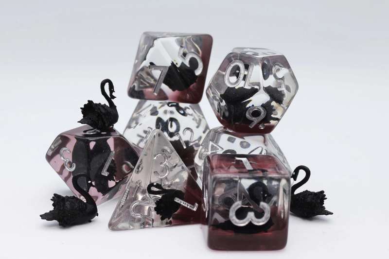 Black Swan RPG Dice Set (7) (Dice Sets & Games)