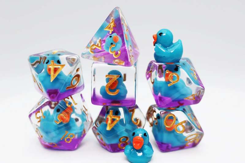 Duck on the Pond RPG Dice Set (7) (Dice Sets & Games)
