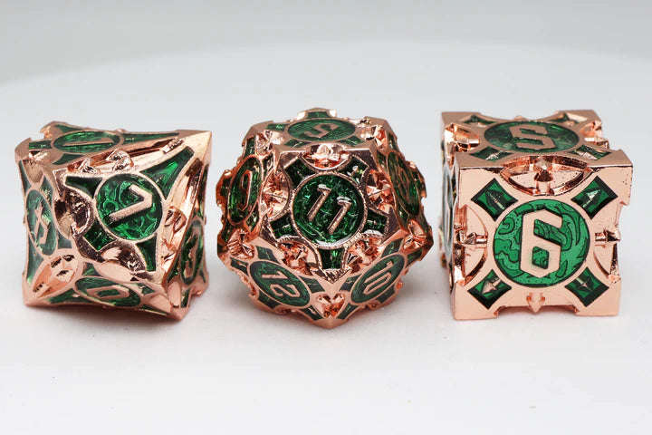 Jungle Arrow Metal RPG Dice Set (7) (Dice Sets & Games)