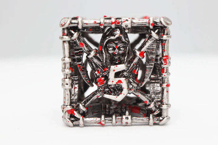 Grim Scythe Sanguine Metal RPG Dice Set (7) (Dice Sets & Games)