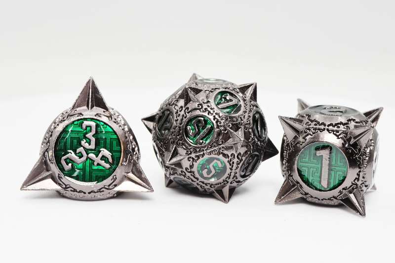 Meteor Storm Hunter's Moon RPG Metal Dice Set (7) (Dice Sets & Games)