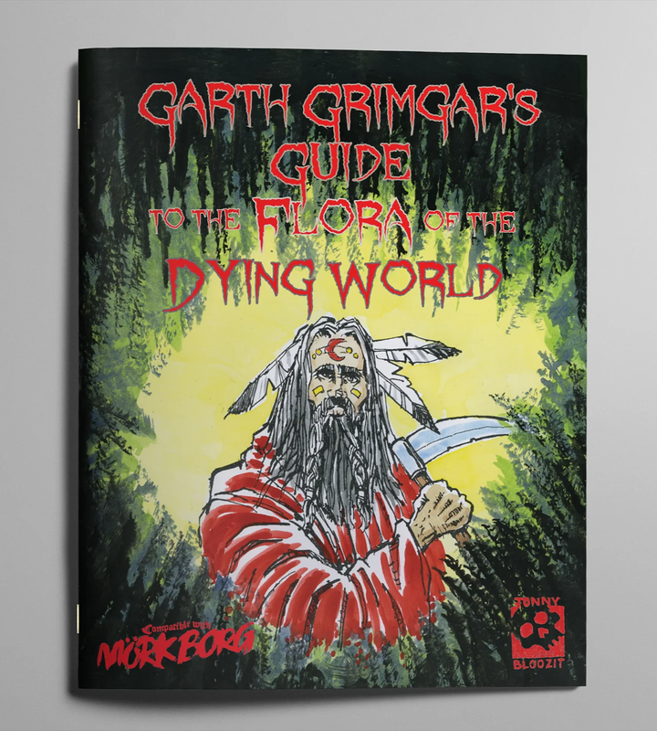 Mörk Borg RPG Garth Grimgars Guide to the Flora of the Dying World (RPGs)