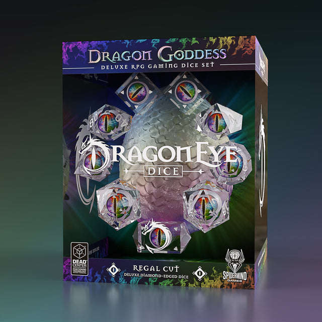 Goddess Dragon Dice Regal D10 Set (9) (Dice Sets & Games)