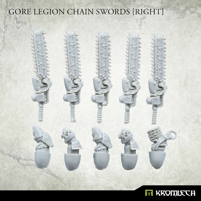 Gore Legion Chain Swords right (5) (Miniatures)