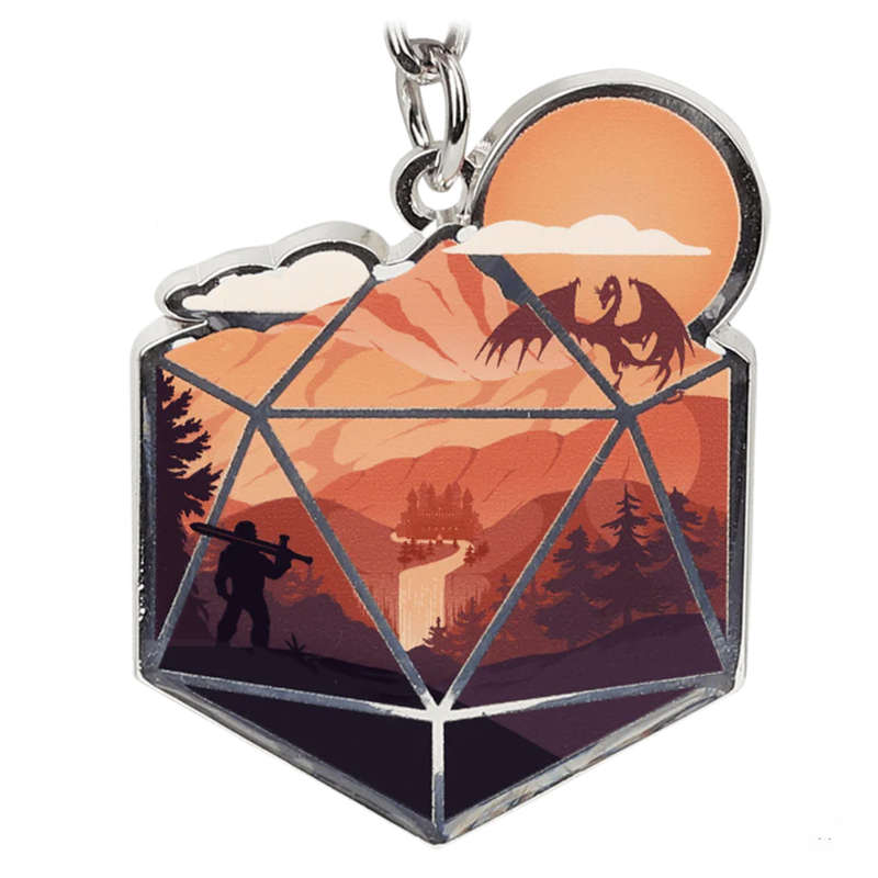 The D20 Hero Keychain (Keychains)