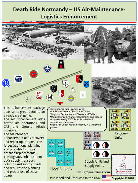Death Ride Normandy US A-M-L Enhancement (NO DMG CLAIMS) (Board Games)