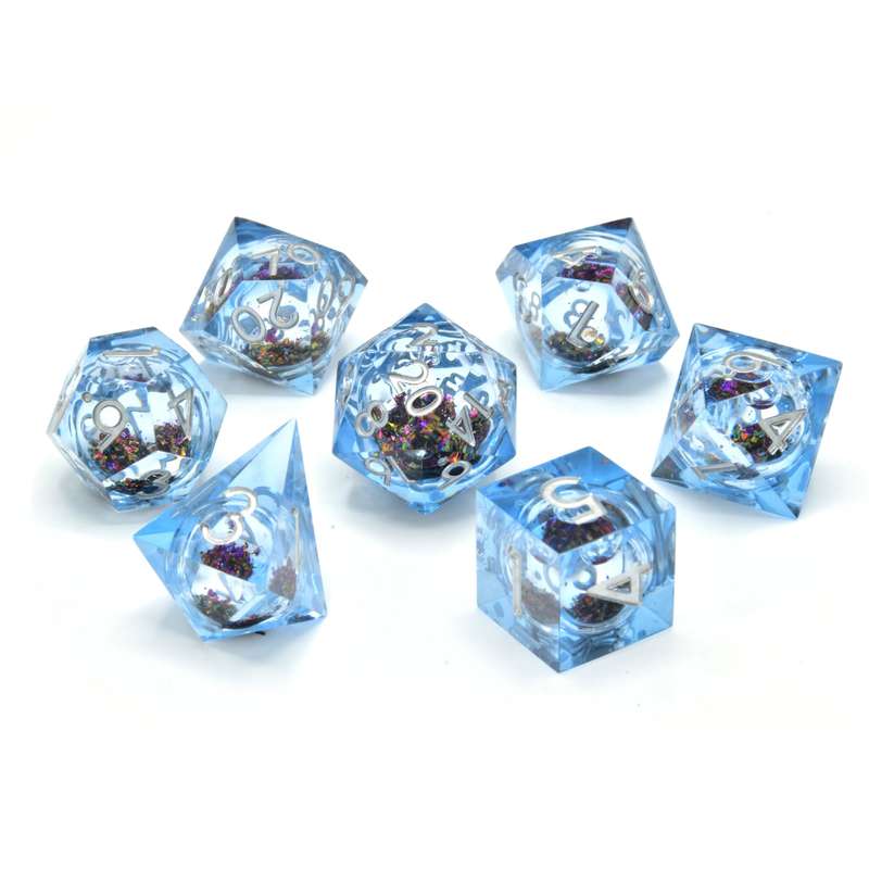Glimmercore Liquid Core RPG Dice Set (7) (Dice Sets & Games)