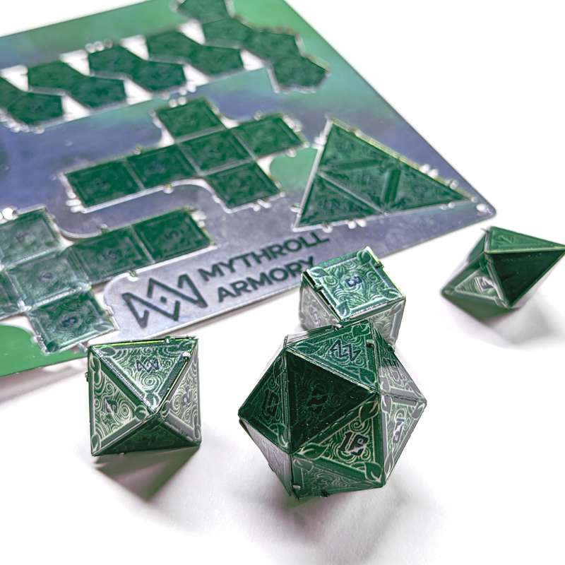 Tinhedral Metal Puzzle Green (20301) (Board & Card Game Accessories)
