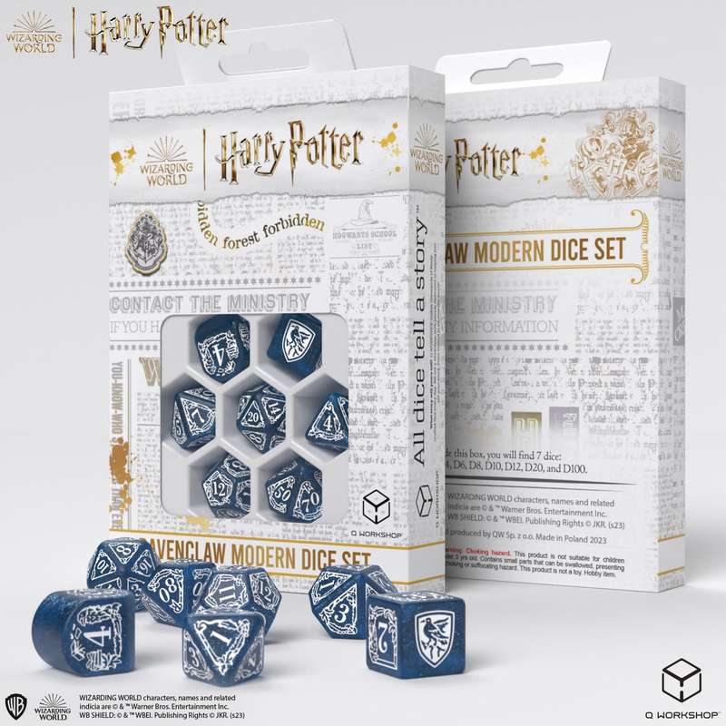 Harry Potter Ravenclaw Modern Dice Set Blue (Dice Sets & Games)