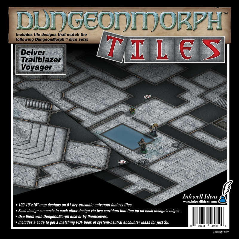 DungeonMorph Tiles: Delver. Trailblazer. & Voyager 10 Battlemats (RPGs)