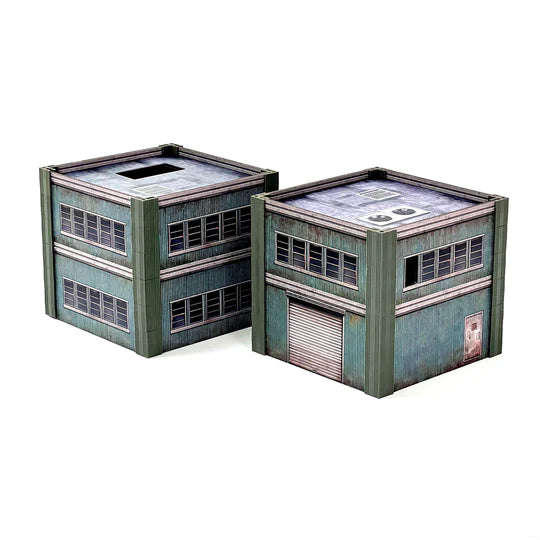 Metropolis Cityscape Two Small Steel Buildings OOP (Miniatures)