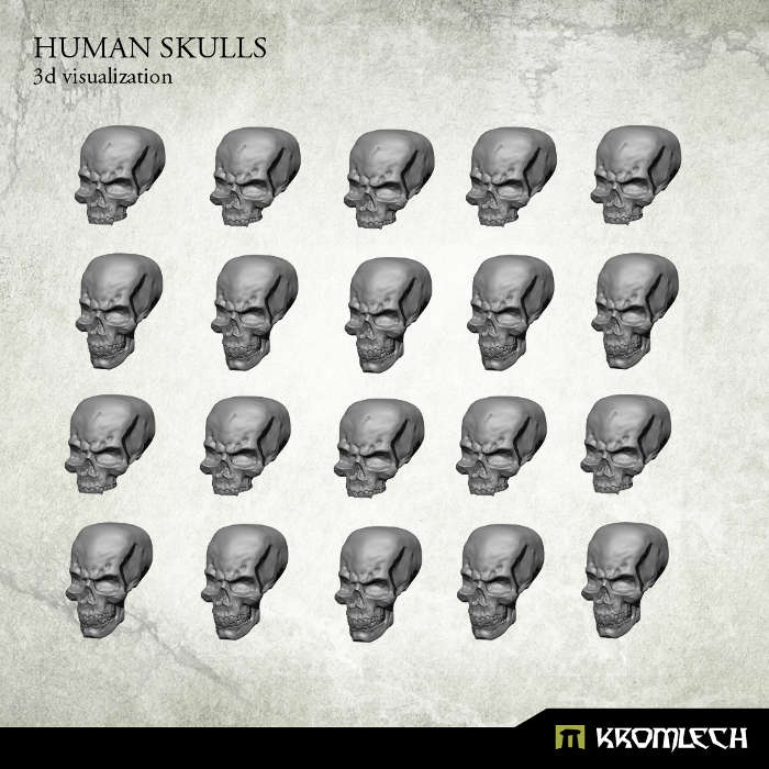 Human Skulls (20) (Miniatures)