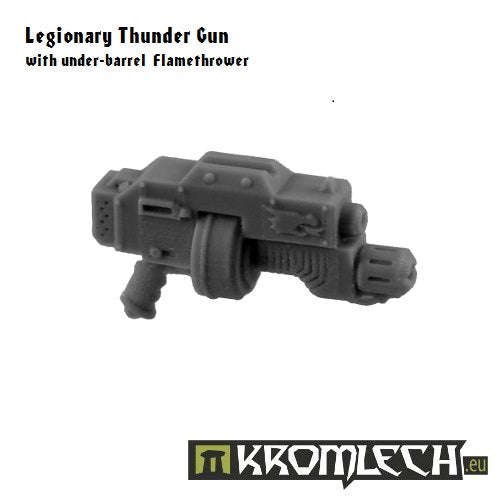 Legionary Thunder Gun with under-barrel Flamethrower (5) (Miniatures)