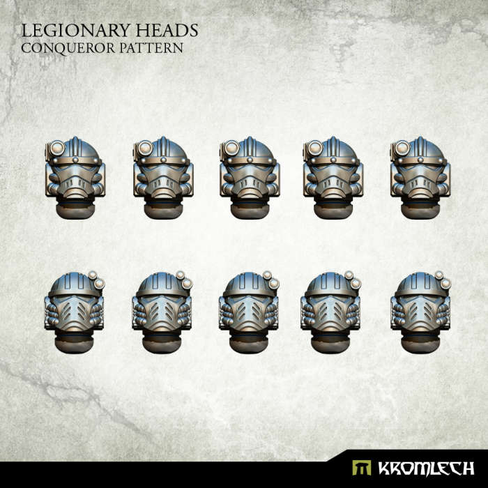Legionary Heads Conqueror Pattern (10) (Miniatures)