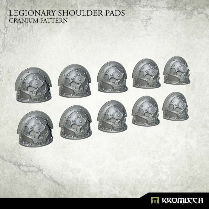 Legionary Shoulder Pads Cranium Pattern (10) (Miniatures)