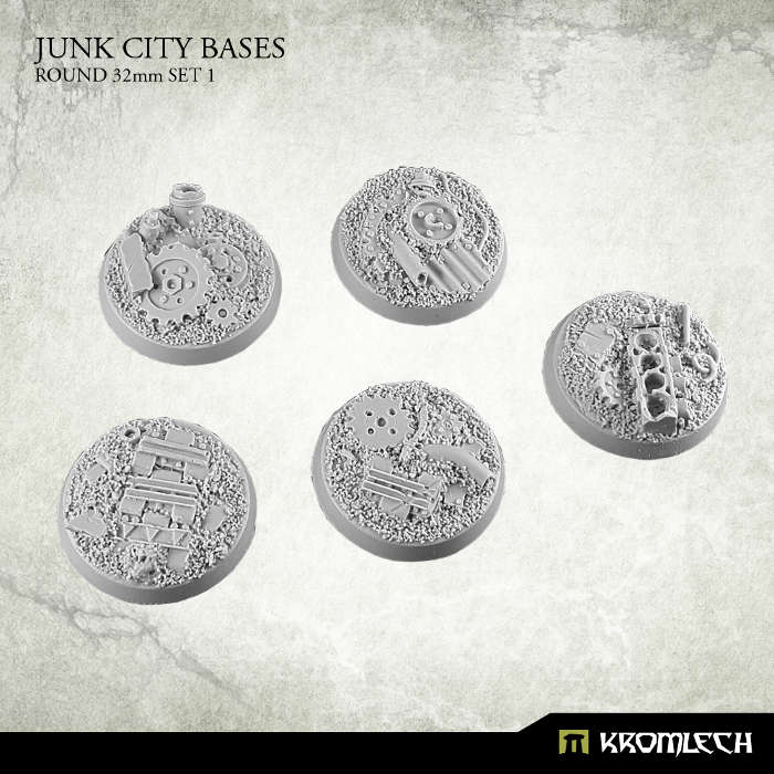 Junk City round 32mm (5) Set 1 (Miniatures)