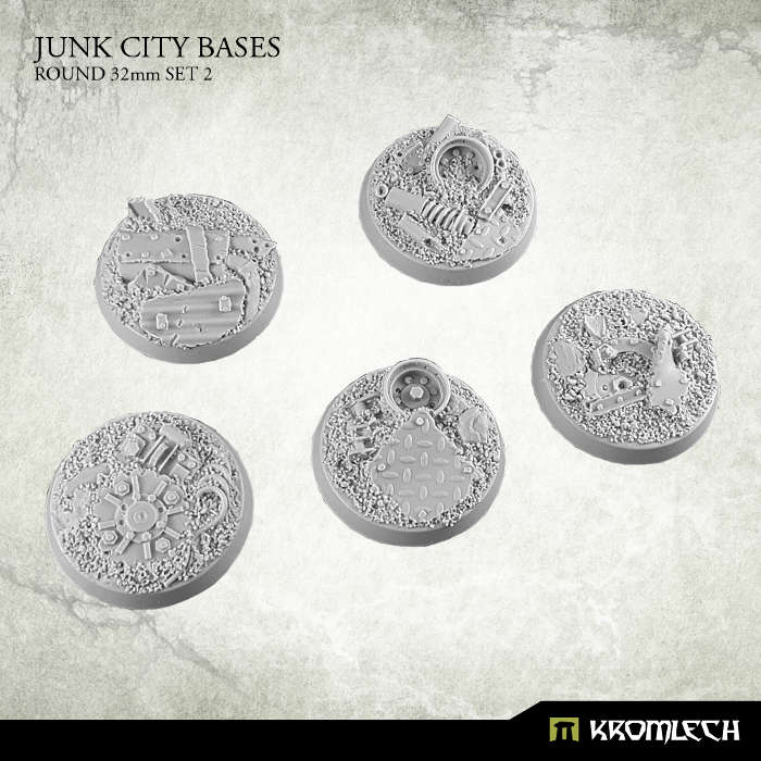 Junk City round 32mm (5) Set 2 (Miniatures)