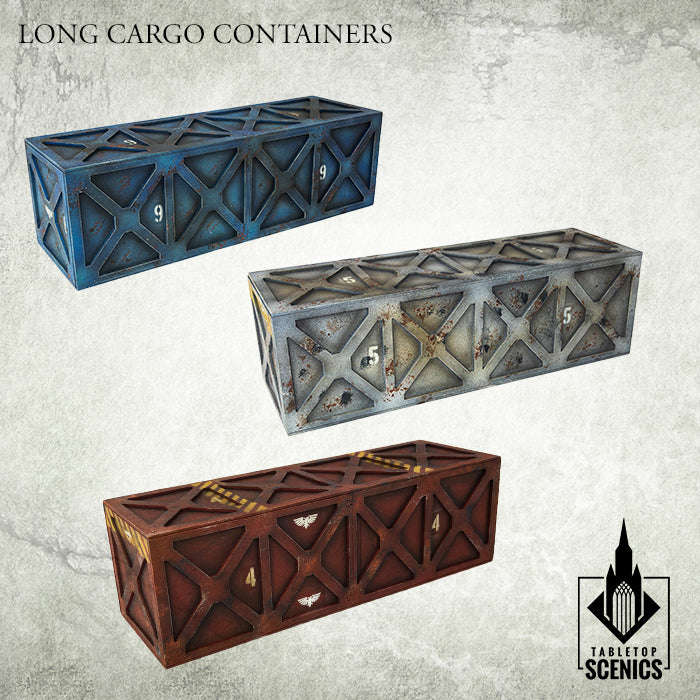 Gaming Series Long Cargo Containers (3) (Miniatures)
