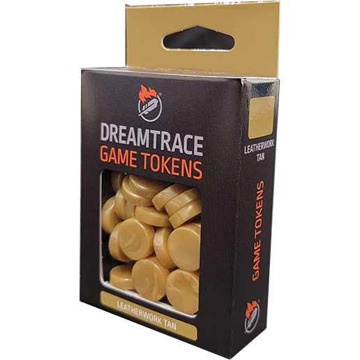 DreamTrace Gaming Tokens Leatherwork Tan (Board Games)