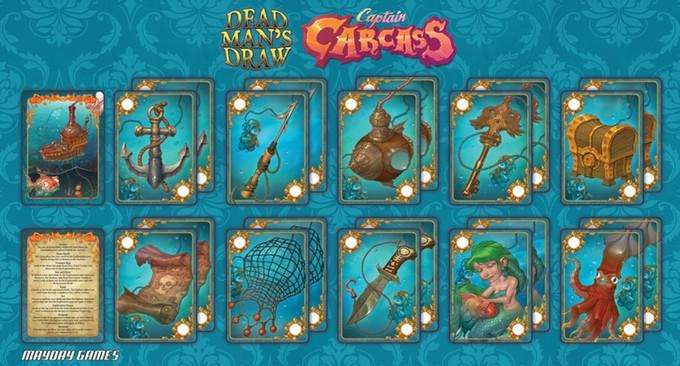 Captain Carcass Play Mat (22 X 12 Inches) OOP (Board & Card Game Accessories)